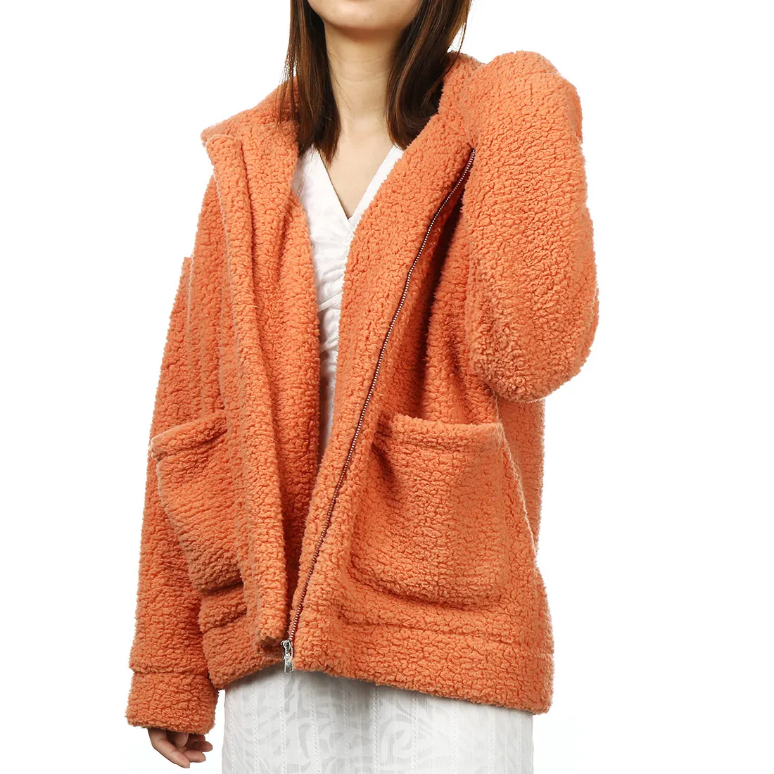 

Women's Lambswool Coat Casual Warm Jacket Fleece Sweatshirts Cardigan Female Autumn Winter Coat Women Overcoat Plush Jacket