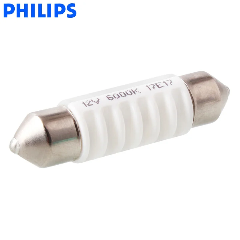 Philips LED Fest Festoon 38mm Ultinon 6000K Cool Blue White Light Bright Interior Car Reading 11854ULW X1 | Автомобили и