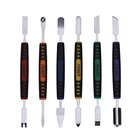 Набор металлических лопаток с двумя концами, 6 шт., для iPhone, iPad, планшетов, мобильный телефон, набор инструментов для ремонта вскрытия