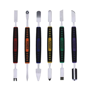 Набор металлических лопаток с двумя концами, 6 шт., для iPhone, iPad, планшетов, мобильный телефон, набор инструментов для ремонта вскрытия