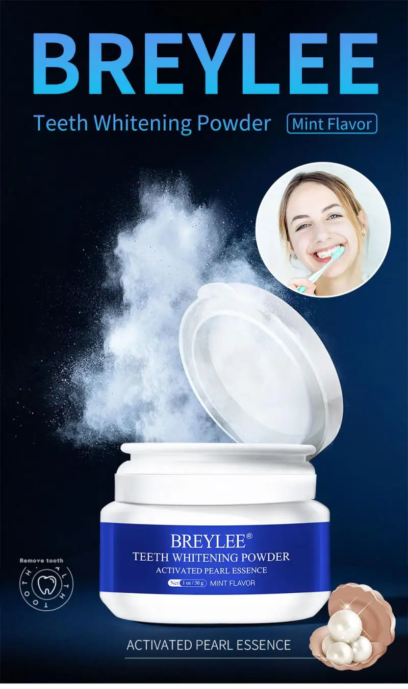 Порошок для отбеливания зубов BREYLEE зубная паста стоматологические инструменты