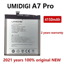100% Genuine Original for UMI Umidigi A7 Pro Battery 4150mAh New Replacement Parts Phone Accessory Accumulators +tracking number