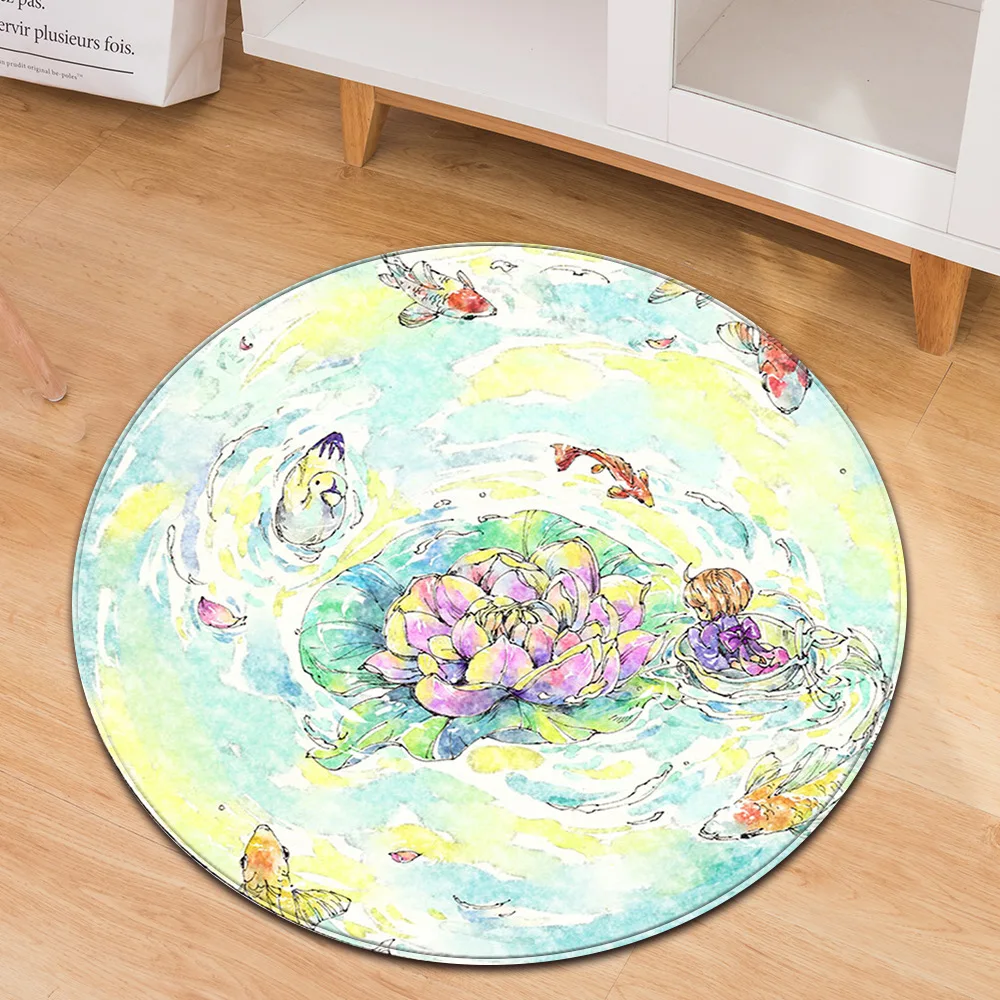 

New round Carpet Computer Chair Cushion Office Chair Floor Mat Door Mat Foot Mat Factory Direct One Product Dropshipping