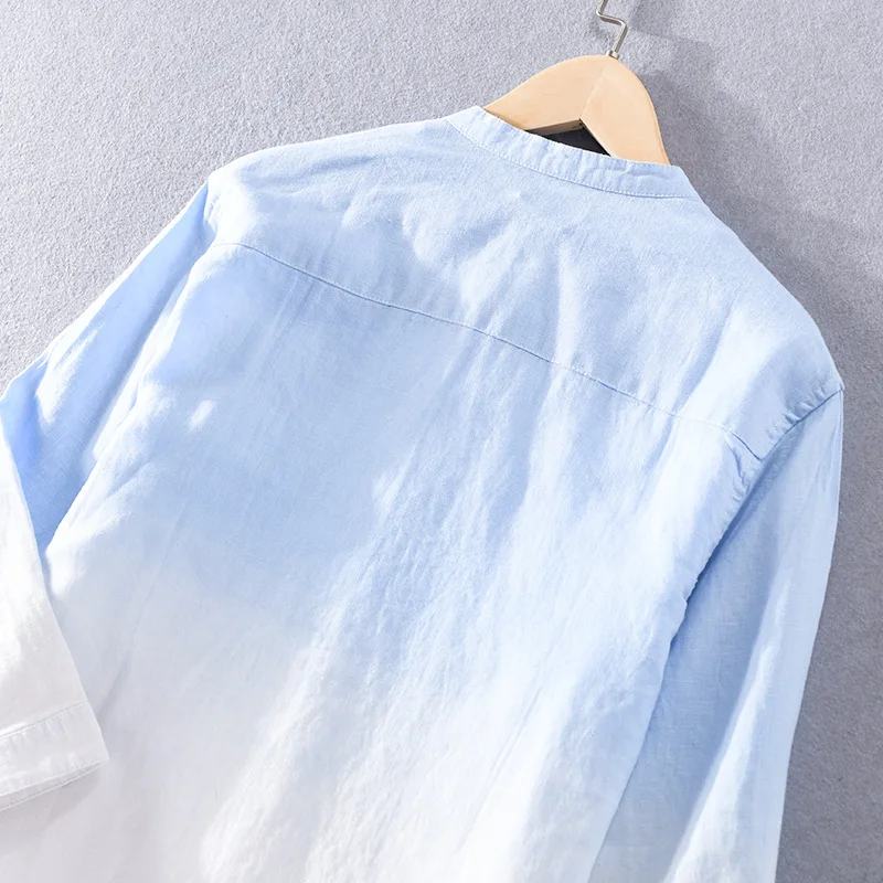 100% лен дышащая мягкая Освежающая рубашка оригинальная в японском стиле
