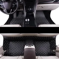car styling accessories durable luxury fiber leather car floor mats for ford mondeo fusion mk4 mk5 2007-2020 2015