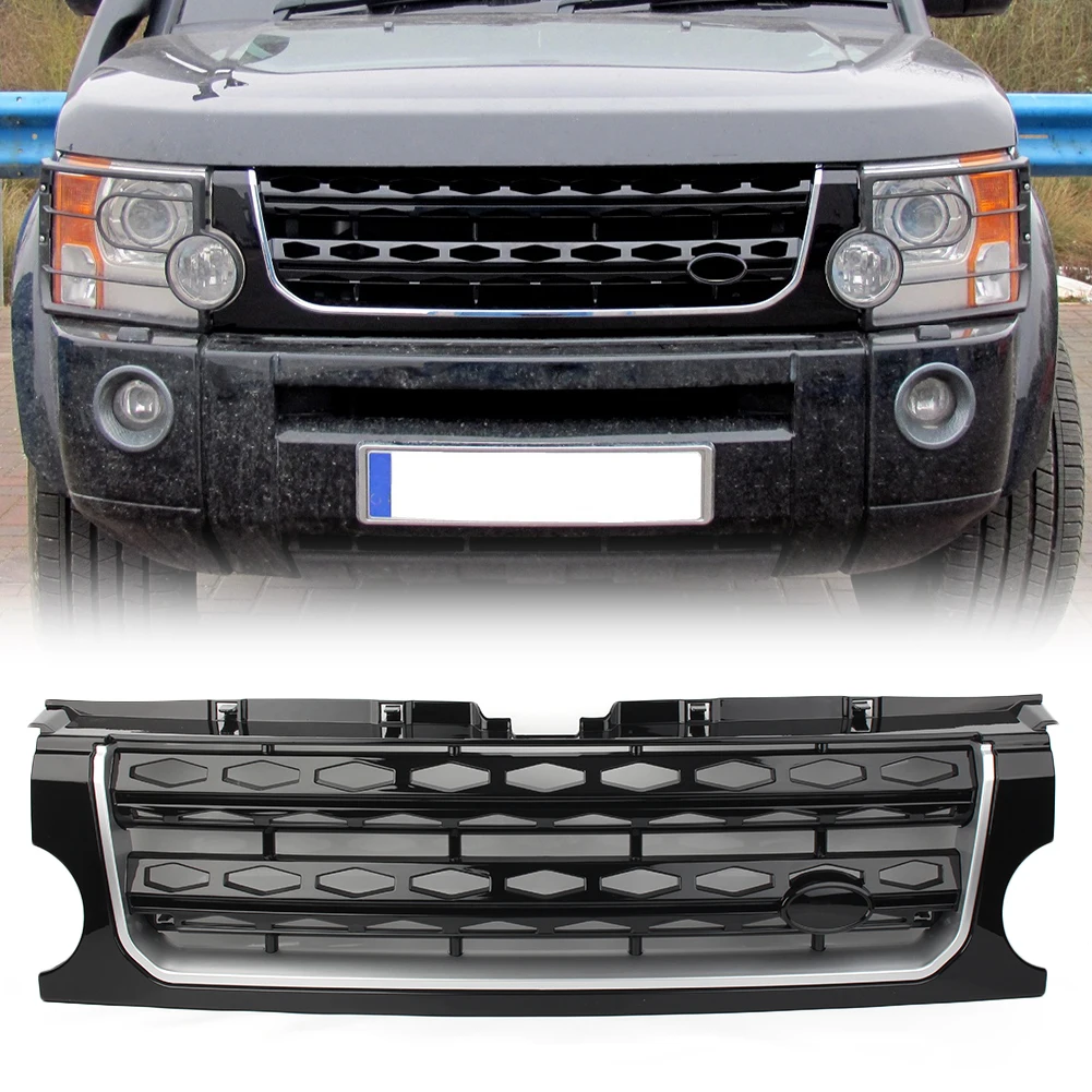 

Car Front Racing Grille Kidney Hood Grille For Land Rover L319 Discovery 3 LR3 2005 2006 2007 2008 2009 ABS Plastic