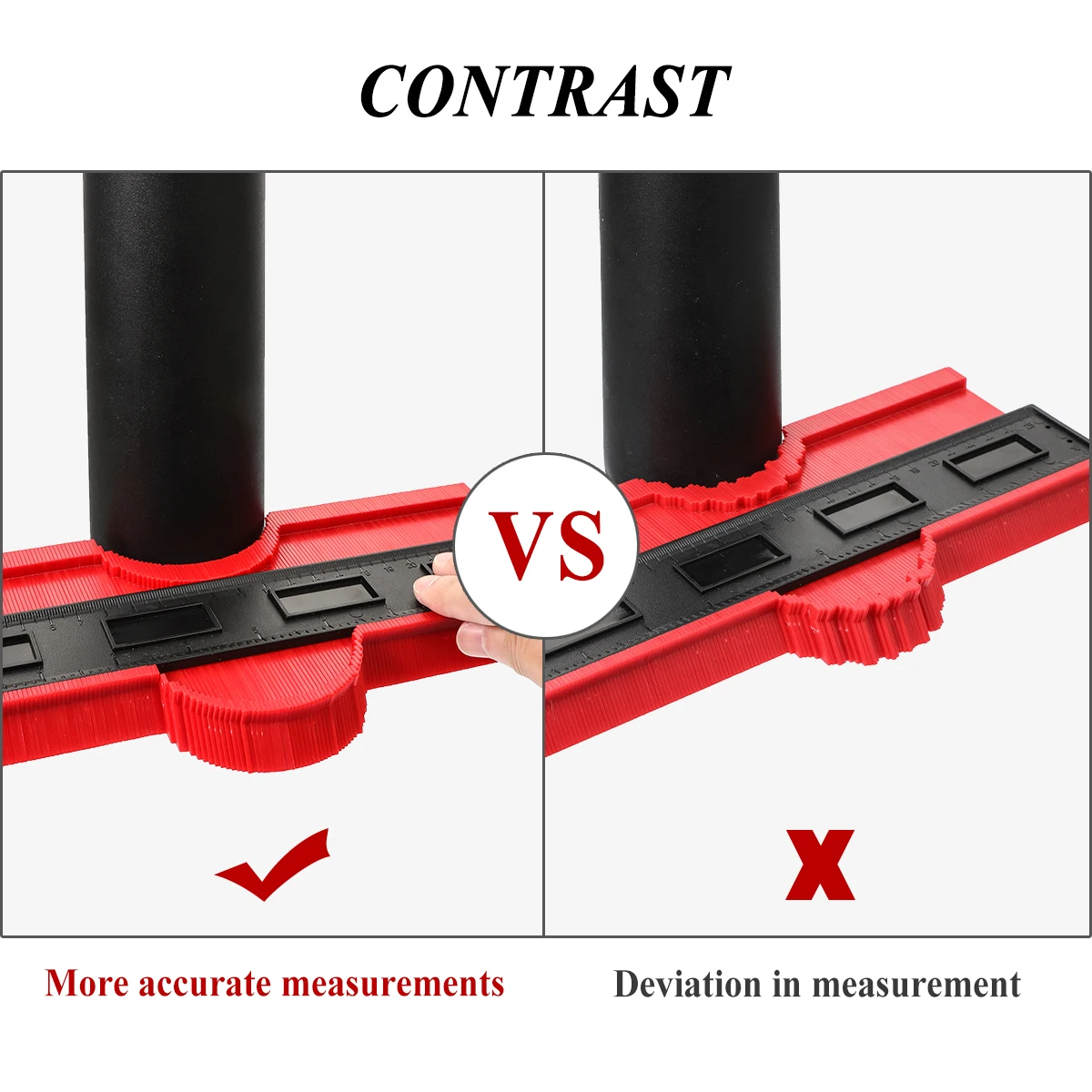 Contour Gauge Angle Meter Ruler Measurment Duplication Carpenter Tool Templates For Wood Shape Measuring | Инструменты