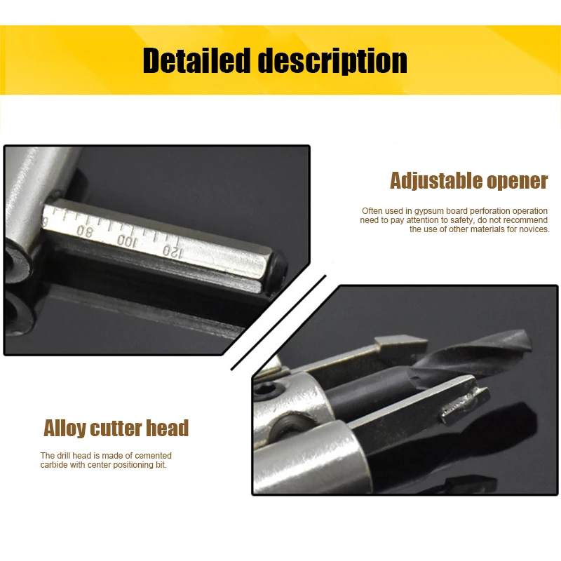 Сверло по дереву MJJ88 новое регулируемое бит для открывания отверстий металлу и