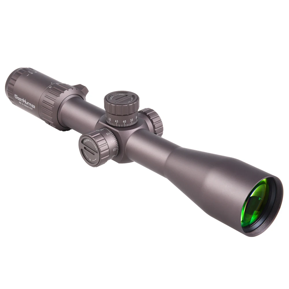 Прицел WESTHUNTER HD 4-16X44 FFP первый фокусный плоскость коричневый прицел боковое колесо
