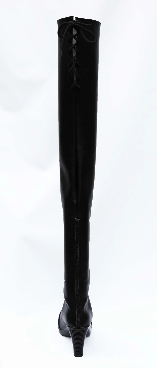 

New Game NieR:Automata Cosplay YoRHa No. 2 Type B Shoes Black Shoes Boots For Adult Costume Custom Made European Size