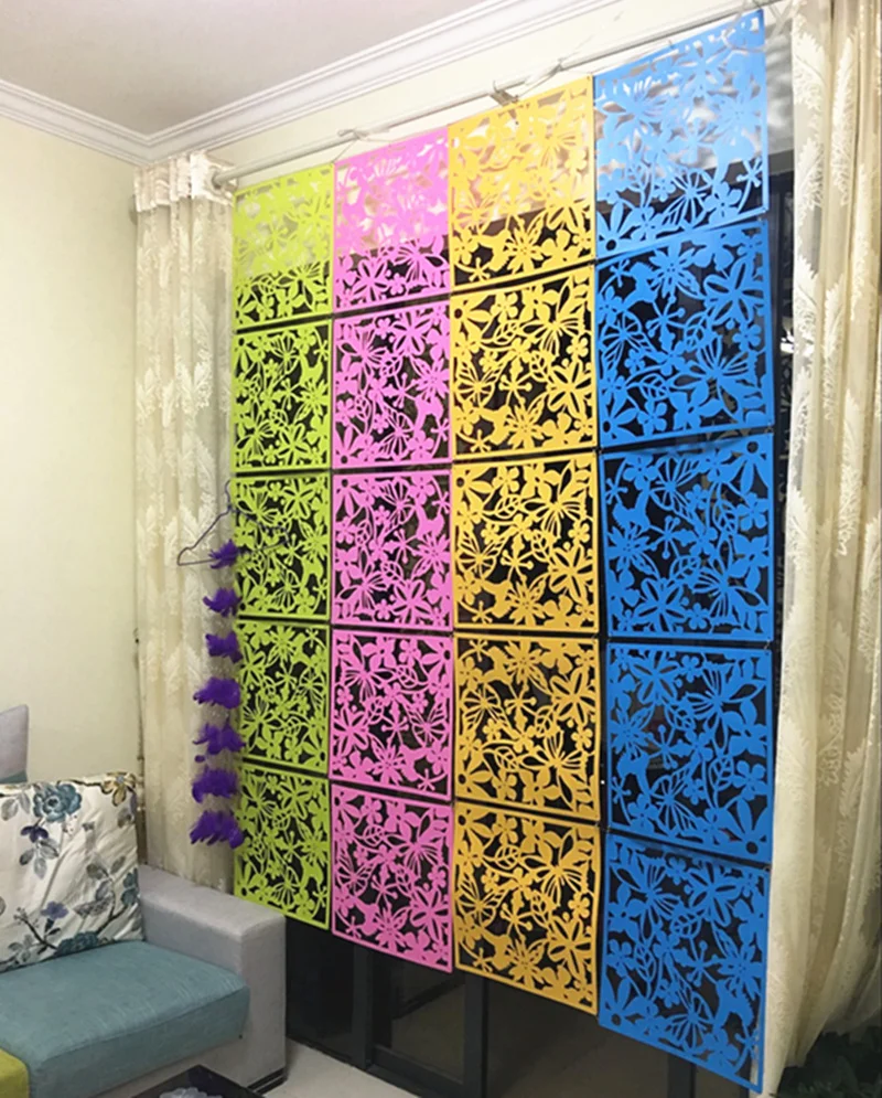 Перегородка для комнаты Biombo перегородка украшения дома 4 шт./лот ПВХ наклейки на