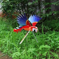 whirligig asuka series windmill whirly parrots garden lawn decoration courtyard farm yard animal decorative stakes wind spinners