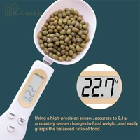 2 piecesset electronic spoon scale food scale weighing spoon weighing flour butter cream ingredient scale measuring spoon scale