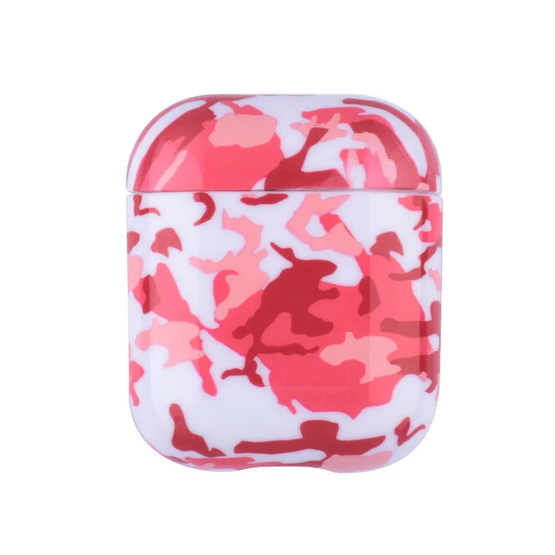Camo-Rose Чехол для Airpods милый Футляр для наушников Funda Irpods Камуфляжный армейский окрашенный Жесткий Чехол для Airpods 2 поколения - Цвет: Camo-Rose