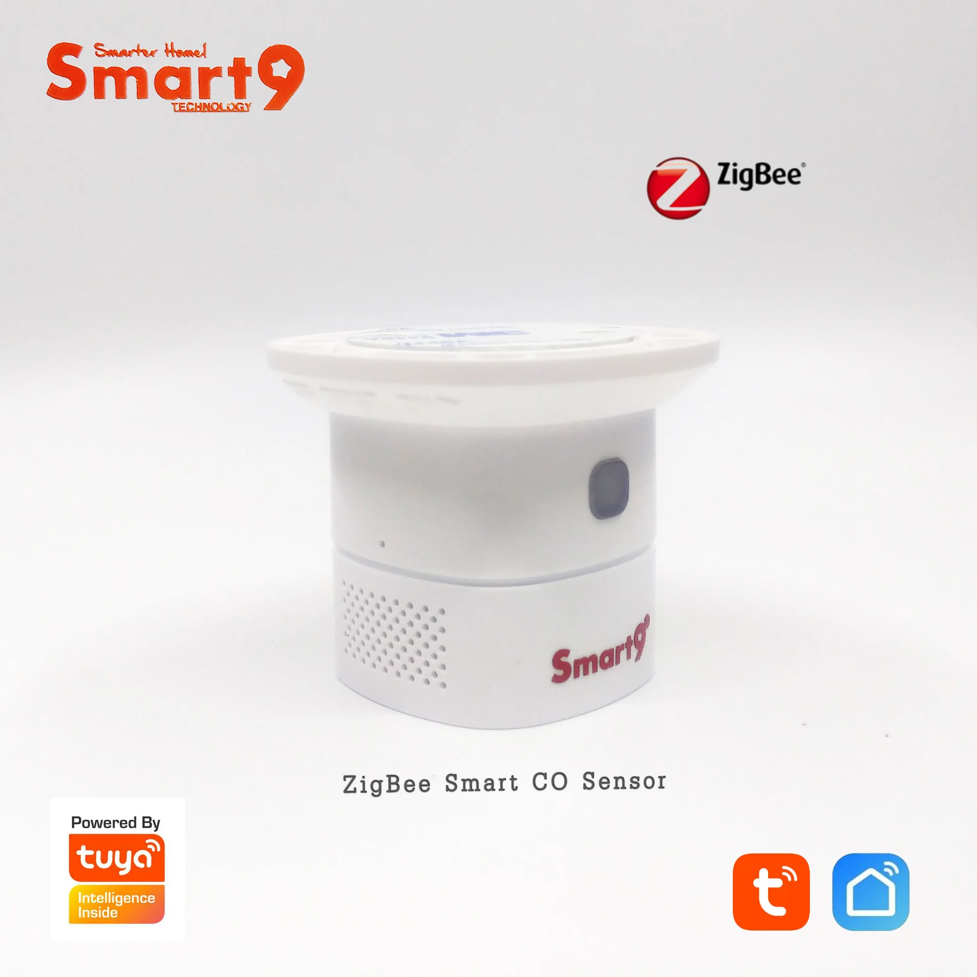 Смарт детектор ZigBee CO работает с концентратором TuYa датчиком оксида углерода