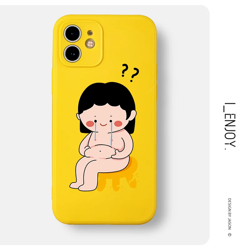 Мягкий силиконовый чехол для телефона с забавным аниме ударопрочный iPhone 13 12 11 Pro