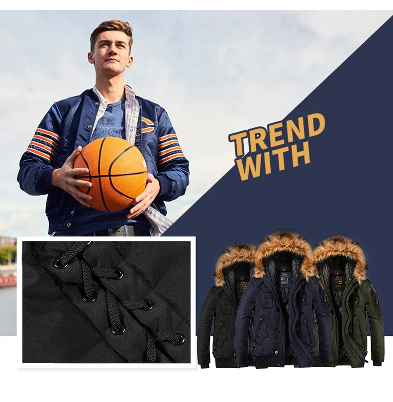 Мужское пальто зимняя куртка Мужская мода North Face уличная ветрозащитная повседневная одежда для мужчин с меховым капюшоном теплая Толстая куртка