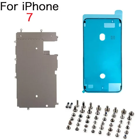 Для iPhone 7 7Plus 8G 8 Plus экран ЖК-Дисплей задняя металлическая пластина щит + полный комплект винтов и водонепроницаемый клей Запасная часть