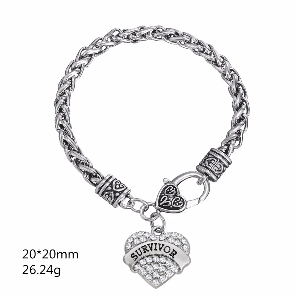 Женский/мужской браслет Fishhook европейский и американский с кристаллами для