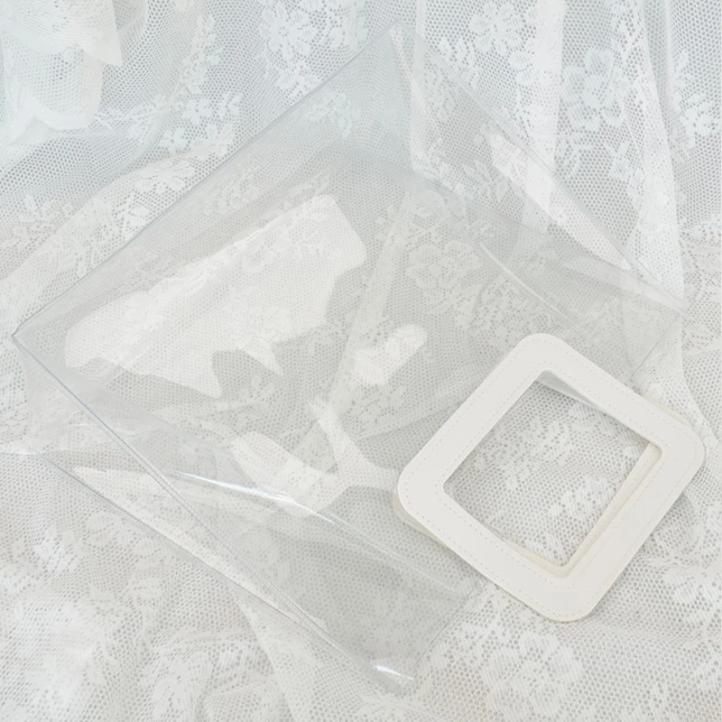 Прозрачная сумочка Подарочный пакет для цветов рождественские подарки сумка