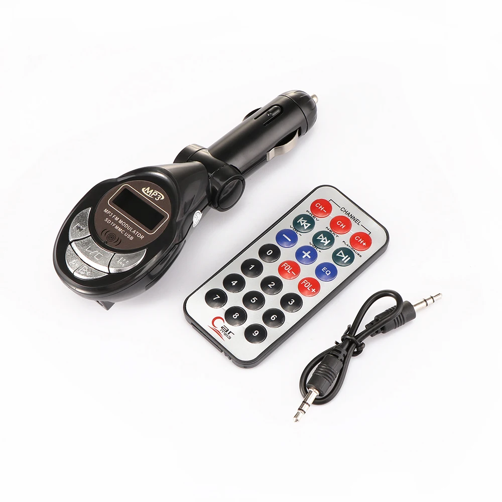 Handfree Автомобильный MP3 плеер Беспроводной FM передатчик модулятор USB SD CD MMC Пульт