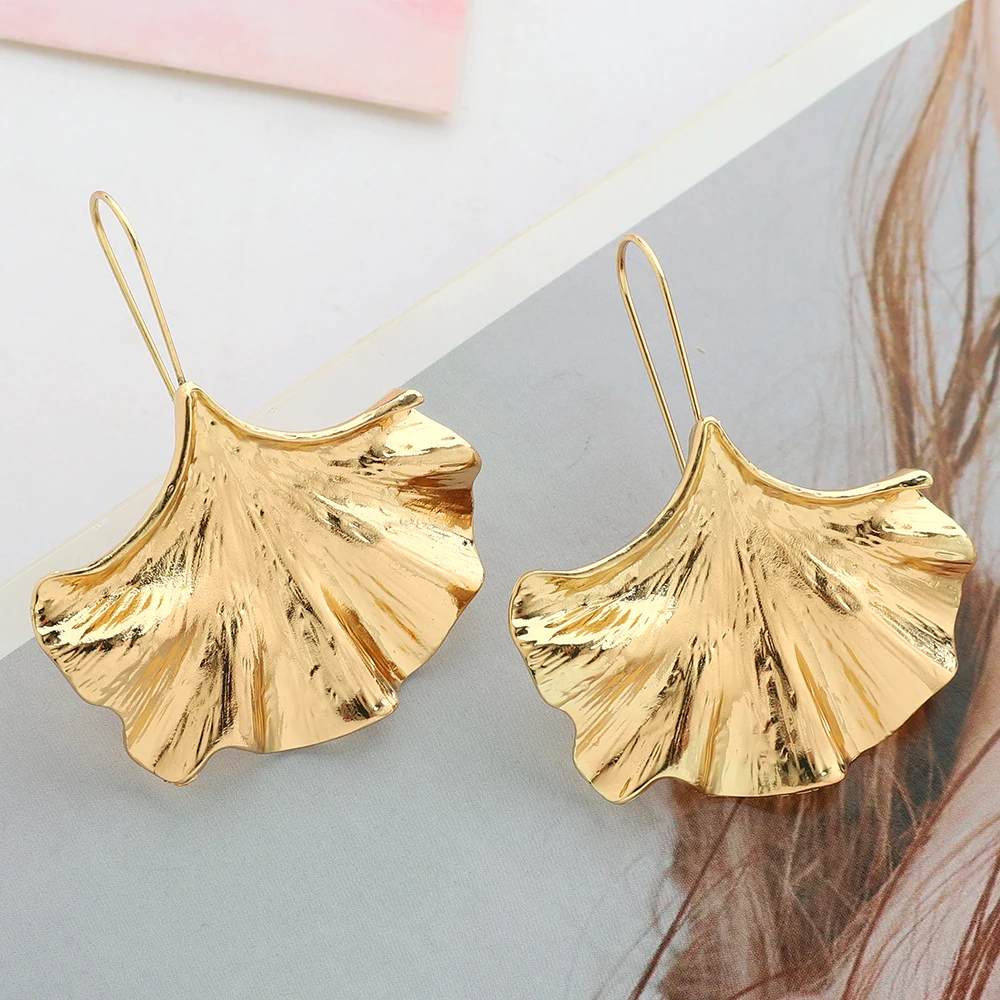 Ztech металлические серьги-подвески золотого цвета для женщин и девушек эффектные