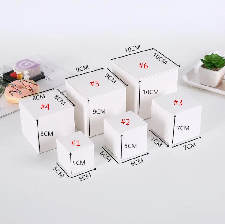 50 шт. крафт/белые подарочные коробки украшение для тортов упаковочная бумага