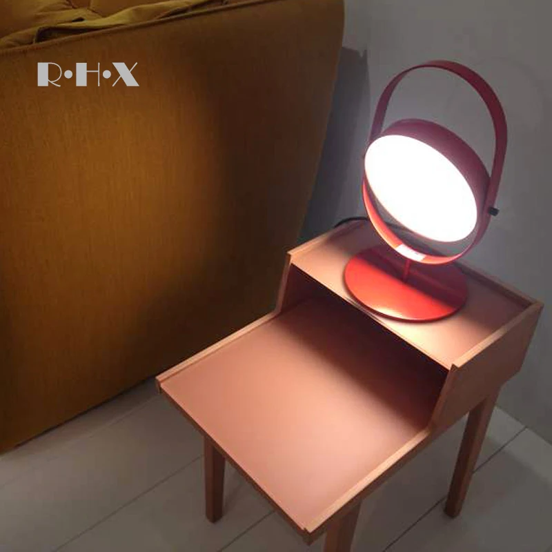 Светодиодная настольная лампа с деревянным стеклянным шариком