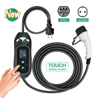 Зарядное устройство Mennekes EV сенсорного типа 2 3,6 кВт, штепсельная вилка schuko EVSE, зарядка 5 метров для домашнего использования, EV зарядный кабель для электрического автомобиля, зарядка