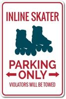 incline skater parking tin sign incline skater sign skater parking sign skater gift skater party decor skating gift