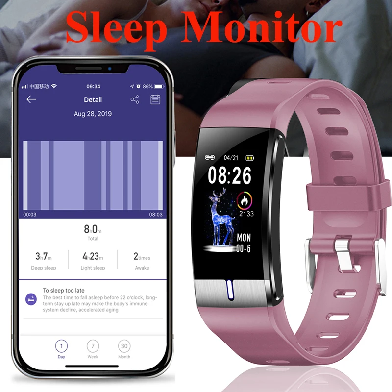 IP68 браслет для смарт часов сердечный ритм SmartWatch спортивный ppg часы Смарт 1 08