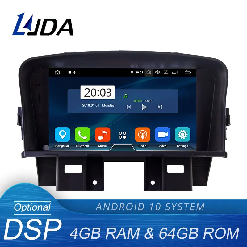 

Автомобильный DVD-плеер LJDA Android 10 для Chevrolet Cruze 2008-2014, мультимедийный Автомагнитола 2 Din, автомагнитола с GPS-навигацией, Wi-Fi, 4 Гб + 64 ГБ, DSP