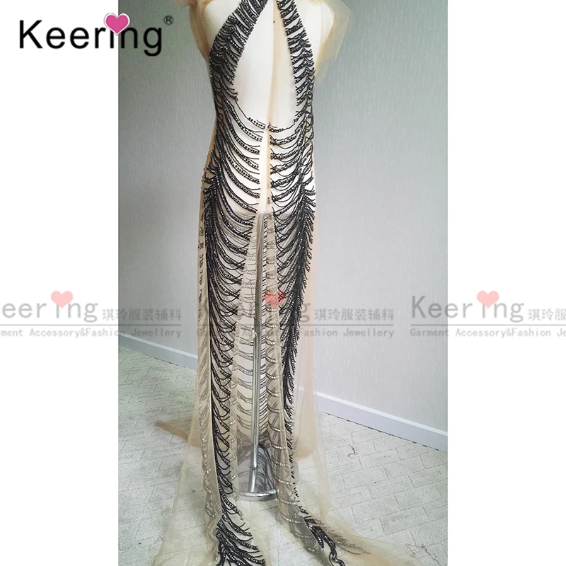 Свадебное большое платье стразы аппликация из кристаллов для длинного платья