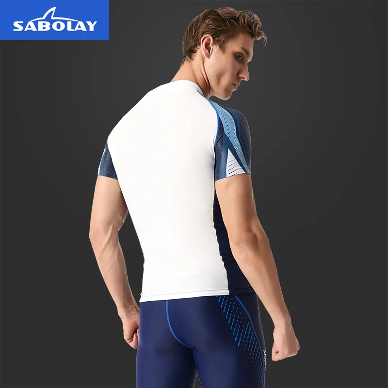 Мужская одежда для плавания Rashguard рубашка для плавания брюки L-4XL Мужской купальный костюм UPF 50+ быстросохнущая одежда для серфинга купальный костюм для серфинга