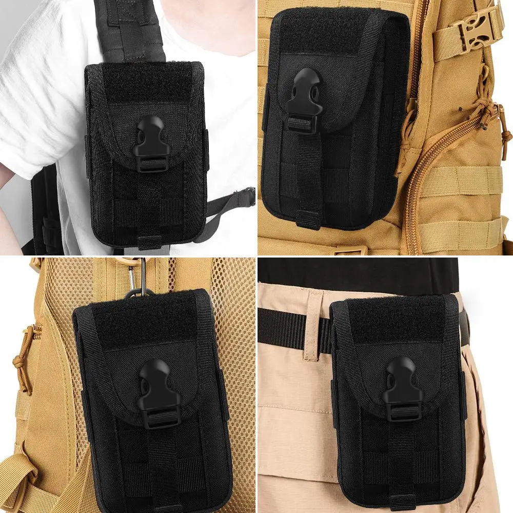 Тактический чехол для телефона 1000D Molle, сумка для смартфона, поясная сумка, универсальный органайзер, Карманный военный рюкзак для переноски, для охоты, кемпинга