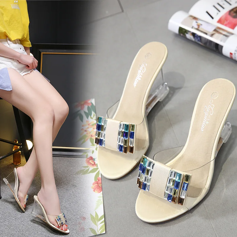 Женские босоножки на танкетке LEOPARD LAND летние водонепроницаемые Нескользящие