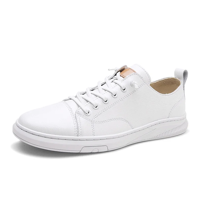 

Shoes fashion Genuine Leather Men Loafers Breathable Summer lace up comfortable Casual Shoes Outdoor Men Sneakers shoes
