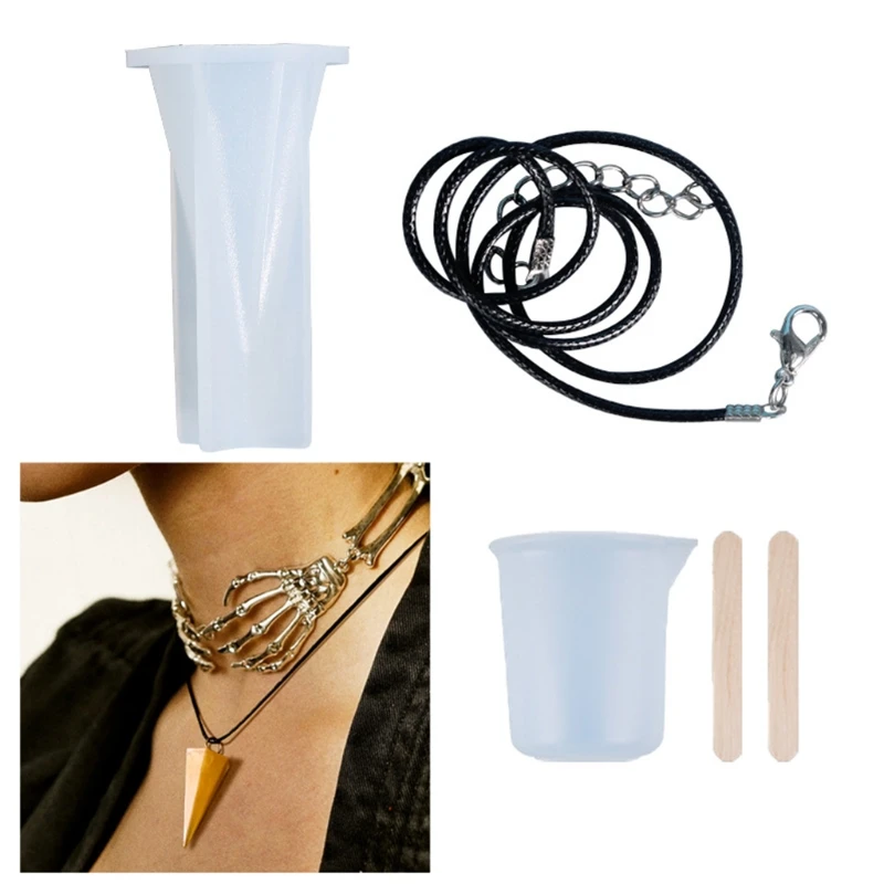 

Resin Conical Silicone Mould Resin Decorative Craft Jewelry Charms Pendant Carft