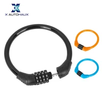 x autohaux universual bike lock 4 digit code combination security 436065cm steel cable cycling bicycle lock anti theft