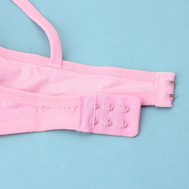

Young Girls Solid Soft Cotton Bra Puberty Teenage Breathable Underwear Kid Cloth