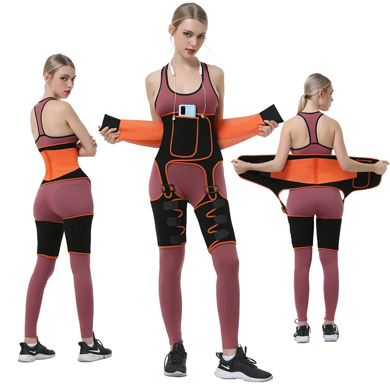 3-in-1 Waist Trainer Hip Enhancer Body Shapewear Thigh Trimmers for Women Exercise Workout Fitness Weight Loss Butt Lifter
