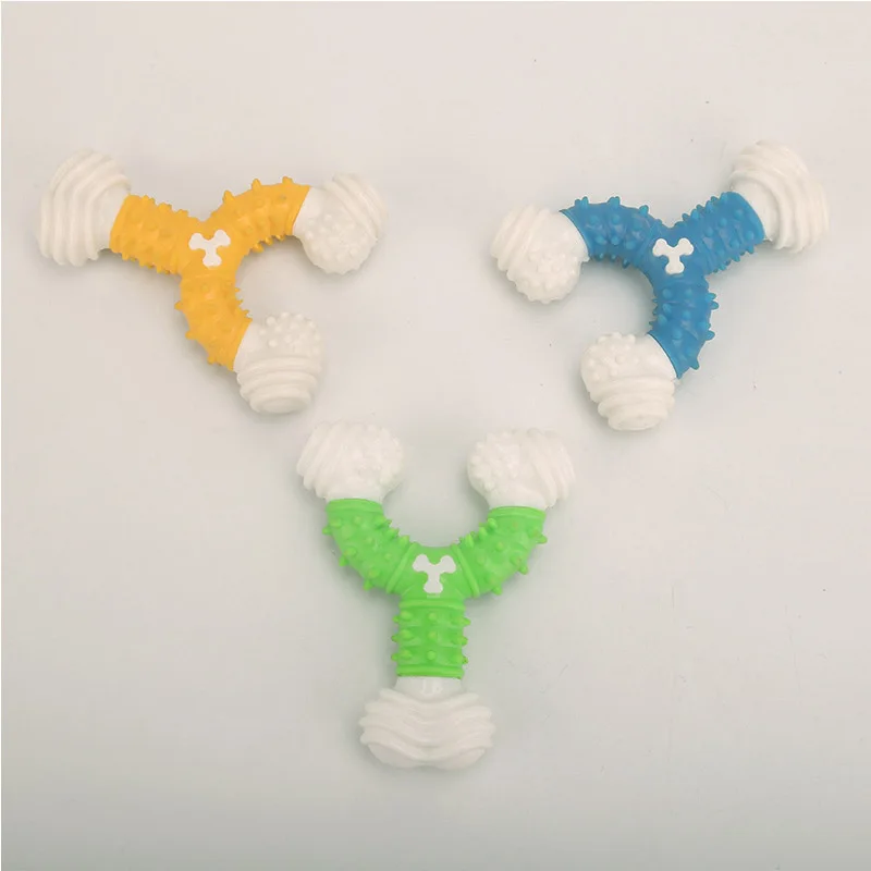 

Pet Toy Toothbrush Bone Chewing Stick Toy Non-Toxic Dog Chew Toys Deep Cleaning Molar Stick C66