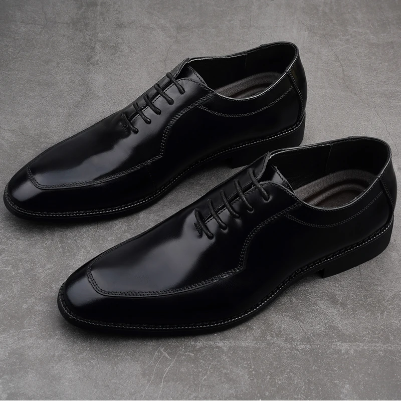 

2020 hot leather shoes man zapatos black sapato de fashion casuales informales casual flat leisure mens causal masculino mens