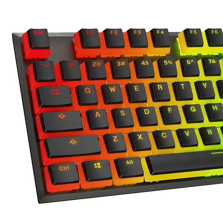 Набор клавиш HyperX Double Shot PBT HXS KBKC3 для клавиатур 104 шт полупрозрачные RGB подсветки