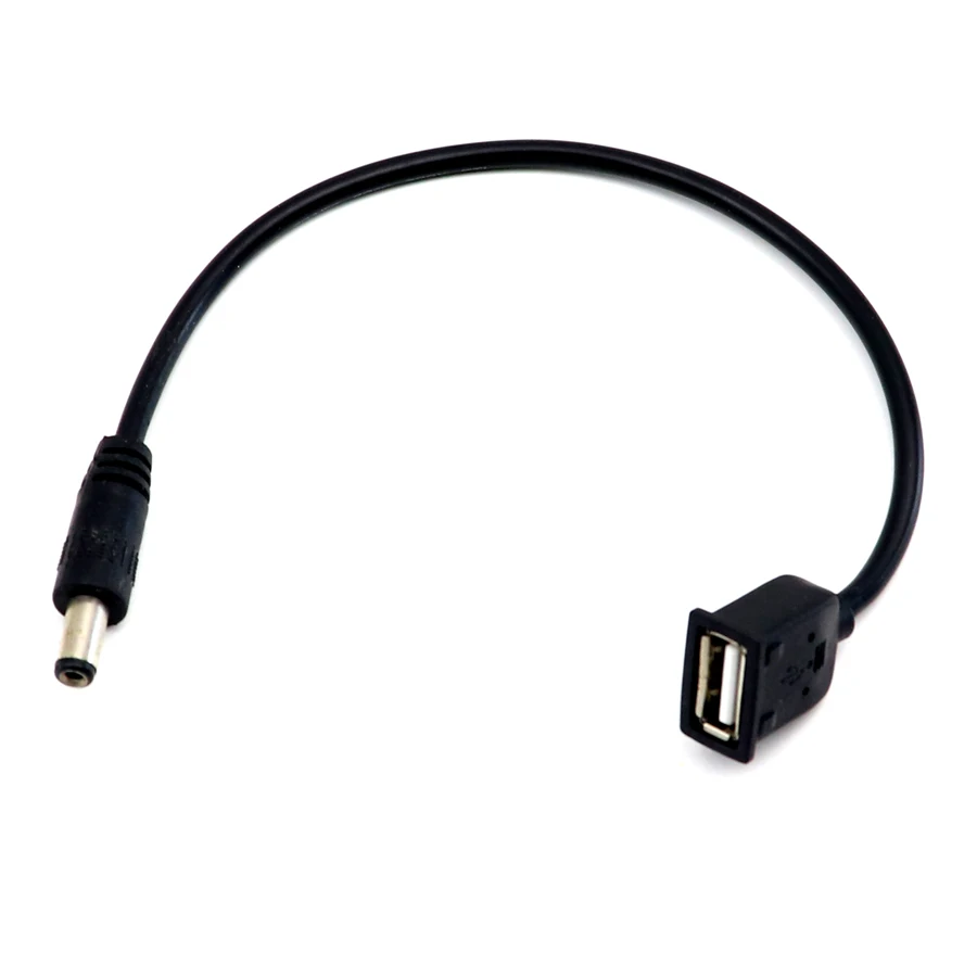DC5.5 * 2 1 штекер к USB гнезду соединительный кабель велосипедный светильник