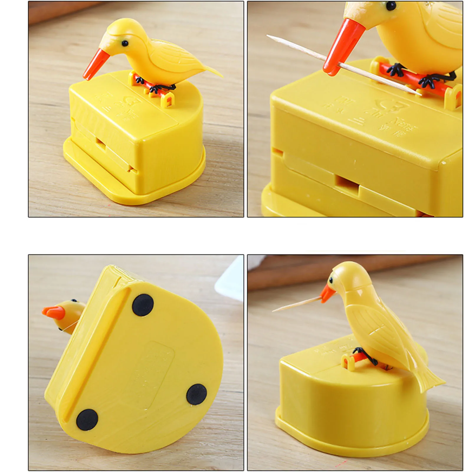 

Creative Toothpick Box Small Bird Automatic Toothpick Container Toothpick Holder Storage Box Plastic Storage Container Decora