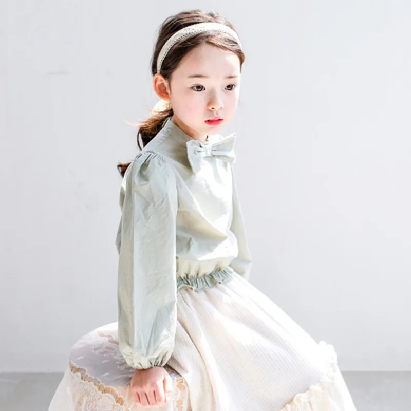 Хлопковые топы с длинным рукавом для детей 4-14 лет | Мать и ребенок