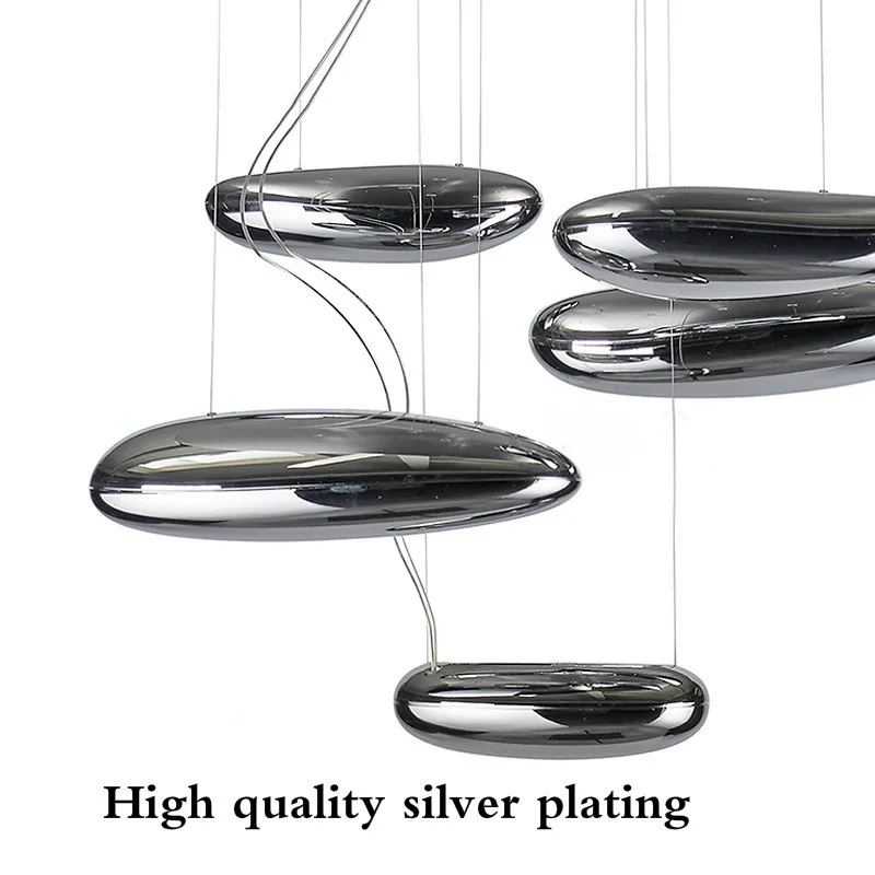 Современный простой стеклянный люстра освещение креативная Гостиная Искусство
