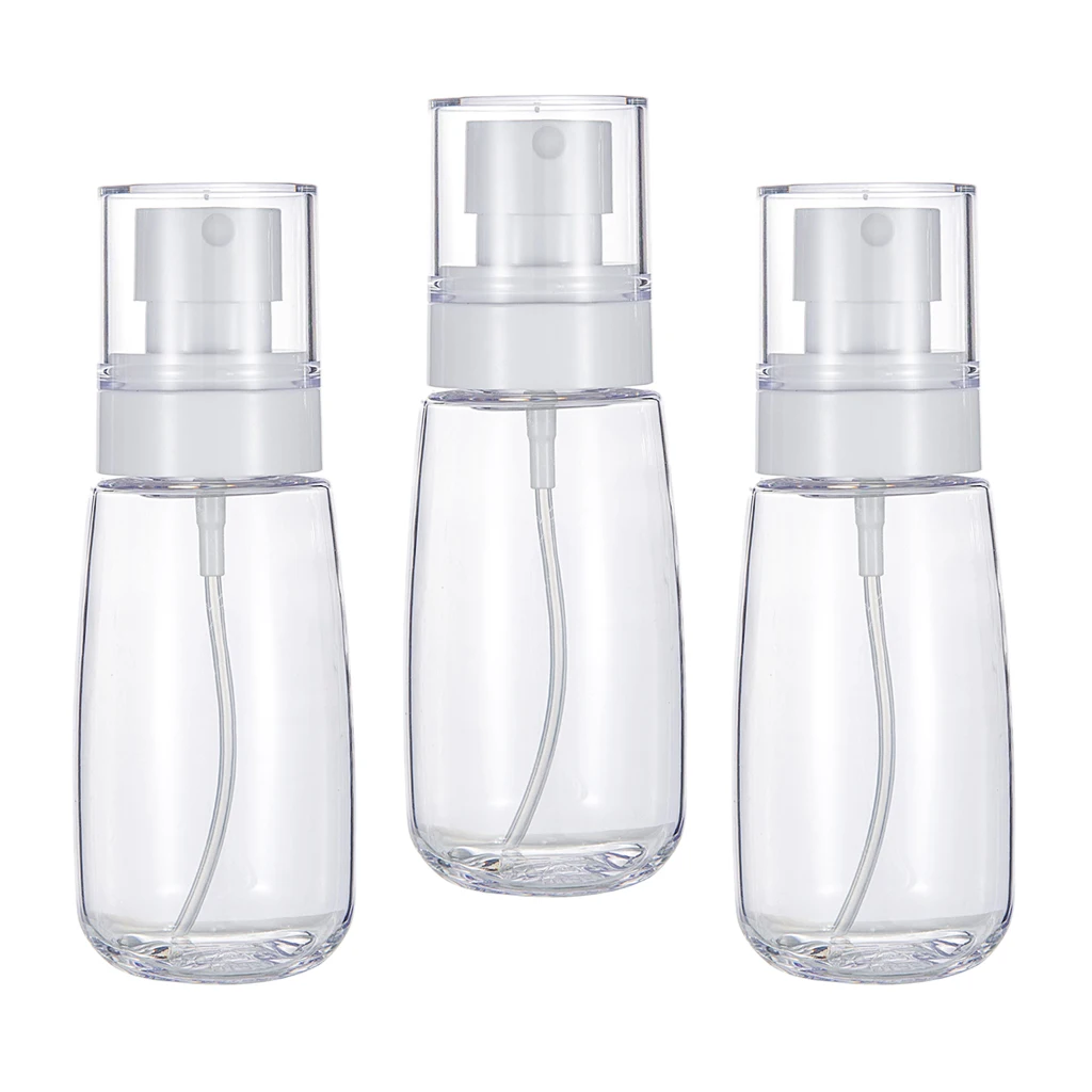 

3 Pack 2.7oz Plastic Makeup Perfume Fine Mist Spray Bottles Refillable Container