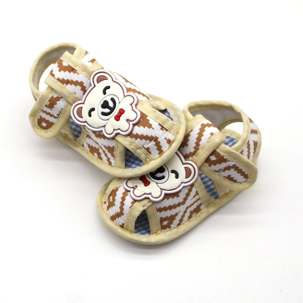 

20Infant Girls Boys Indoor Shoes Newborn Baby Girls Printing Cartoon Prewalker Soft Sole Sandals Single Shoes Cute Cartoon Shoes